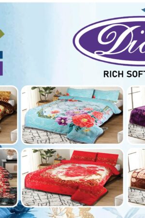 Diana Rich Soft Elegant 2 Ply Embossed Blanket by ATC