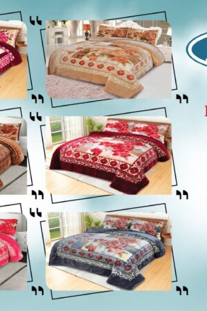 Cloudy Diana Double Bed 2-Ply Embossed Blanket