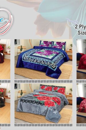 Angelic Double Bed 2-Ply Embossed Blanket