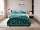 ATC Beddings Fortuner Teal Luxury Embossed Blanket