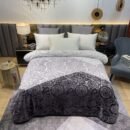 ATC Beddings Fortuner Grey Luxury Embossed Blanket