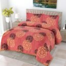 ATC Nova Orange Floral Flannel Blanket