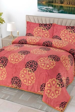 ATC Nova Orange Floral Flannel Blanket