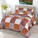 ATC Nova Brown Patchwork Flannel Blanket