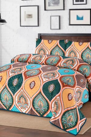 ATC Nova Multi Color Geometric Flannel Blanket