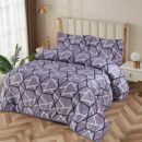 Blue floral flannel blanket set by ATC Beddings offering premium warmth and luxurious comfort