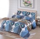 ATC Beddings Grey Leaf Flannel Blanket Set