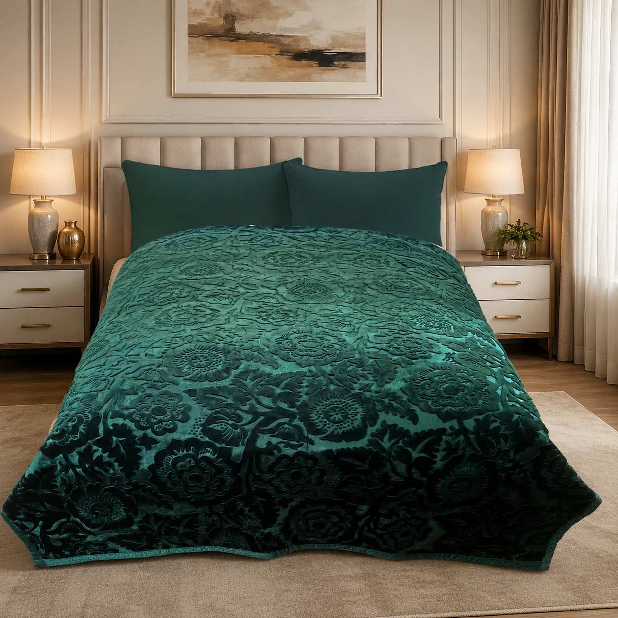 ATC Red Rose Double Bed Blanket in Pakistan - Image 5