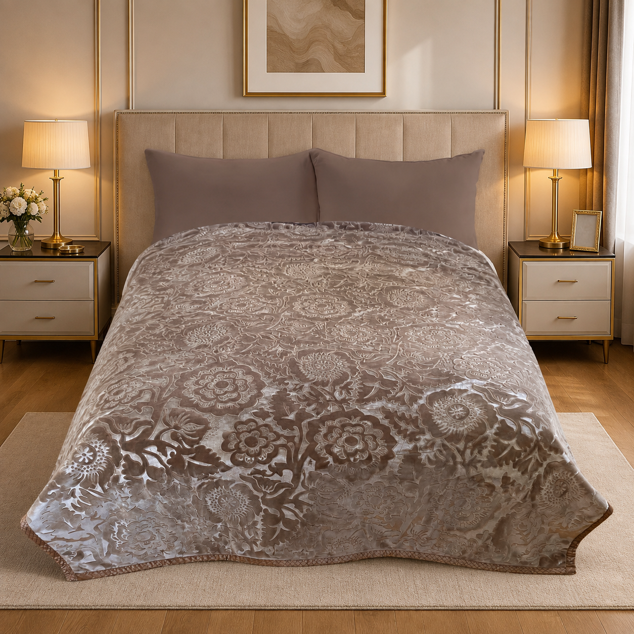 ATC Red Rose Double Bed Blanket in Pakistan - Image 4